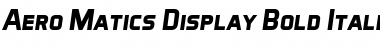 Download Aero Matics Display Font