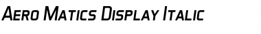 Download Aero Matics Display Font