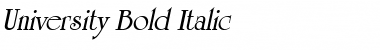 Download University Bold Italic Font