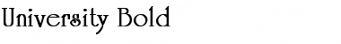 Download University Bold Regular Font