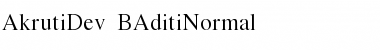 Download AkrutiDev_BAditi Font
