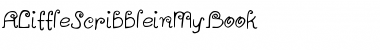 Download ALittleScribbleinMyBook Font Download ALittleScribbleinMyBook Font