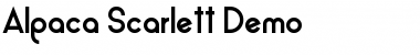 Download Alpaca Scarlett Demo Font