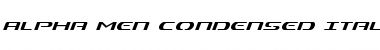 Download Alpha Men Condensed Italic Font