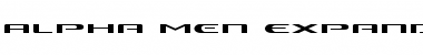 Download Alpha Men Expanded Font