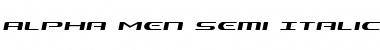 Download Alpha Men Semi-Italic Font