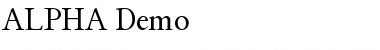 Download ALPHA-Demo Font Download ALPHA-Demo Font