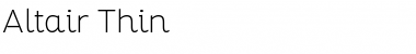 Download Altair Thin Font Download Altair Thin Font