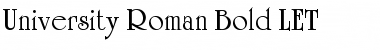 Download University Roman Bold LET Regular Font