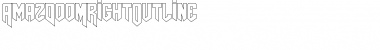 Download AmazDooMRightOutline Font