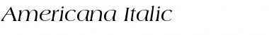 Download Americana-Italic Font