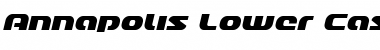 Download Annapolis Lower Case Italic Font