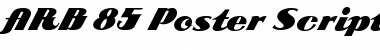 Download ARB 85 Poster Script JAN-39 Font