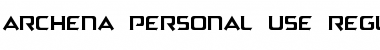 Download Archena Personal Use Font