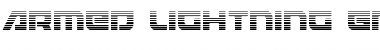 Download Armed Lightning Gradient Font