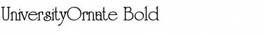 Download UniversityOrnate Bold Font
