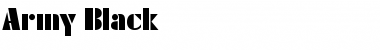 Download Army Black Font