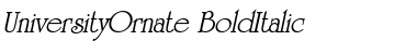 Download UniversityOrnate BoldItalic Font