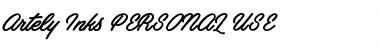 Download Artely Inks PERSONAL USE Font