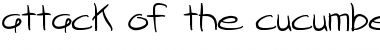 Download attack of the cucumbers Font Download attack of the cucumbers Font