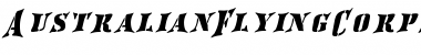 Download AustralianFlyingCorpsStencilSF Font Download AustralianFlyingCorpsStencilSF Font