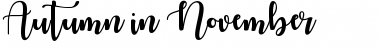 Download Autumn in November Font