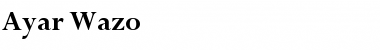 Download Ayar Wazo Font