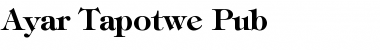 Download Ayar_Tapotwe_Pub Font