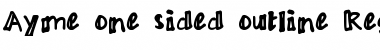 Download Ayme one-sided outline Font