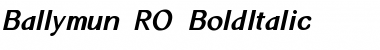Download Ballymun RO BoldItalic Font