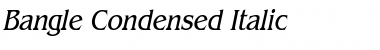 Download Bangle-Condensed Italic Font