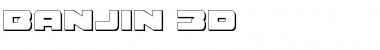 Download Banjin 3D Regular Font