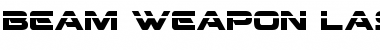 Download Beam Weapon Laser Font