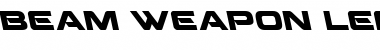 Download Beam Weapon Leftalic Font