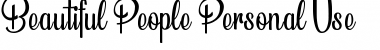 Download Beautiful People Personal Use Font