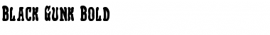 Download Black Gunk Bold Font