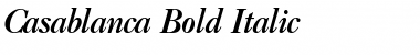 Download Casablanca Bold Italic Font