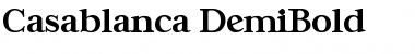 Download Casablanca-DemiBold Regular Font