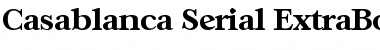 Download Casablanca-Serial-ExtraBold Regular Font
