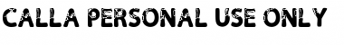 Download Calla Personal Use Only Font