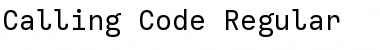 Download Calling Code Font