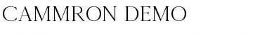 Download Cammron Demo Font