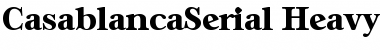 Download CasablancaSerial-Heavy Regular Font