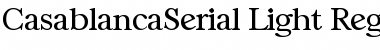 Download CasablancaSerial-Light Regular Font