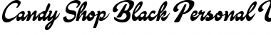 Download Candy Shop Black Personal Use Regular Font