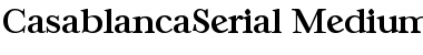 Download CasablancaSerial-Medium Regular Font
