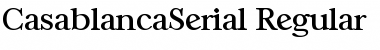 Download CasablancaSerial Regular Font