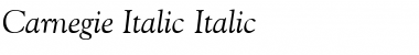 Download Carnegie-Italic Italic Font
