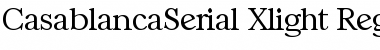 Download CasablancaSerial-Xlight Regular Font