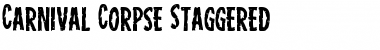 Download Carnival Corpse Staggered Regular Font